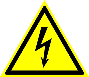 W08 внимание! опасность поражения электрическим током (пластик, сторона 100 мм) - Знаки безопасности - Предупреждающие знаки - Магазин охраны труда Протекторшоп